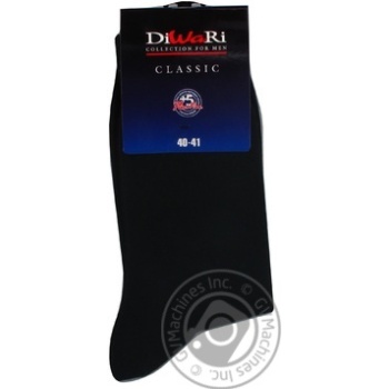 Diwari Classic Men's Socks s.25 000 black 5C-08SP - buy, prices for - photo 5