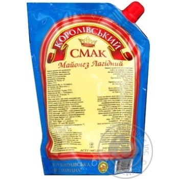 Mayonnaise Korolivsky smak Gentle 30% 410g doypack Ukraine - buy, prices for NOVUS - photo 2