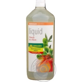 Soap Sodasan peach for body 1000ml Germany - buy, prices for NOVUS - photo 2