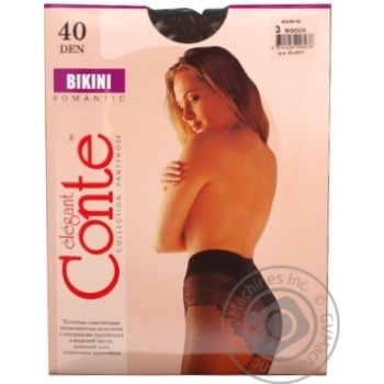 Колготы женские Conte Bikini 40ден р.3 Mocca - купить, цены на МегаМаркет - фото 2