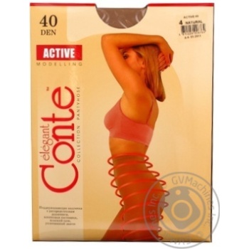 Tights Conte natural polyamide for women 40den 4size - buy, prices for MegaMarket - photo 7