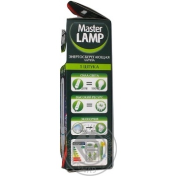 Лампа енергозберiгаюча MASTER LAMP цоколь 3UE27,20W - купить, цены на - фото 2