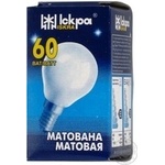Лампа ЛЗП Іскра PS45 230B 60Вт Е14 мат Т х100