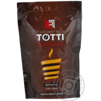 Natural instant sublimated coffee Roberto Totti Nobile Ristretto Arabica 95g Russia - buy, prices for NOVUS - photo 3