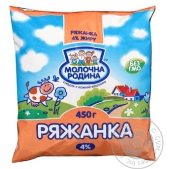 Fermented baked milk Molochna Rodyna 4% 450g sachet Ukraine - buy, prices for - photo 3