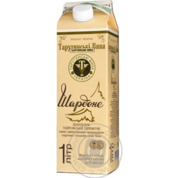 wine chardonnay tarutynskie vyna 13% 1000ml tetra pak Ukraine - buy, prices for - photo 4