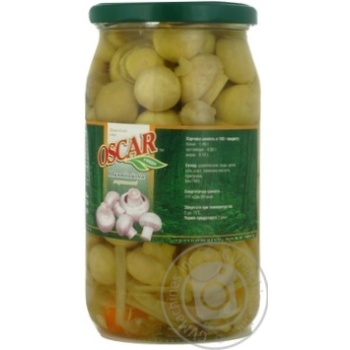 Mushrooms cup mushrooms Oscar canned 800ml glass jar Poland - buy, prices for NOVUS - photo 8