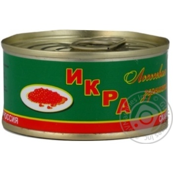 Caviar Sakhalin salmon red 130g can Ukraine - buy, prices for NOVUS - photo 1