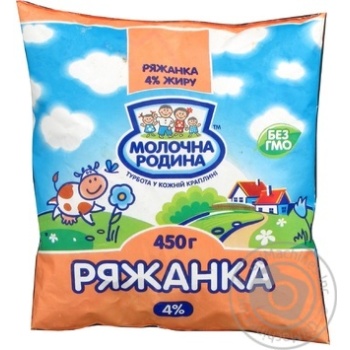 Ряжанка Молочна родина 4% 450г плівка Україна - купити, ціни на - фото 5