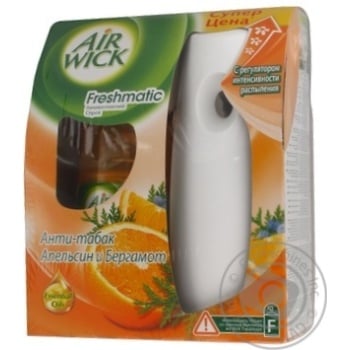 Спрей Air Wick Freshmatic автоматический Анти-табак Апельсин и бергамот Россия - купить, цены на - фото 2