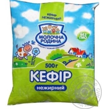 kefir molochna rodyna 0.05% 500g polyethylene packaging Ukraine - buy, prices for - photo 1