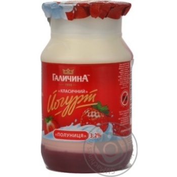 yogurt galychyna strawberries with cream 3.2% 150g Ukraine - buy, prices for - photo 3