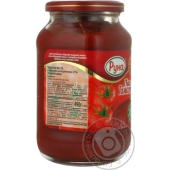 Паста томатна Руна 25% 490г купити, ціни на МегаМаркет - фото 4