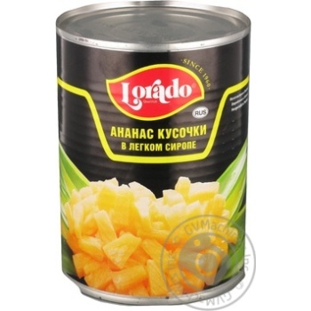 Lorado Pineapple Rings  in Light Syrup Can 580ml - buy, prices for Vostorg - photo 4