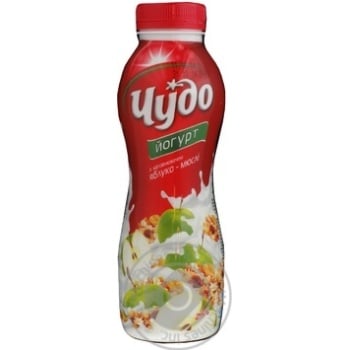 Bio yogurt Chudo apple-muesli 2.5% 350g plastic bottle Ukraine - buy, prices for - photo 4