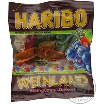 Цукерки Haribo Weinland фруктові жувальні 100г купити, ціни на МегаМаркет - фото 1