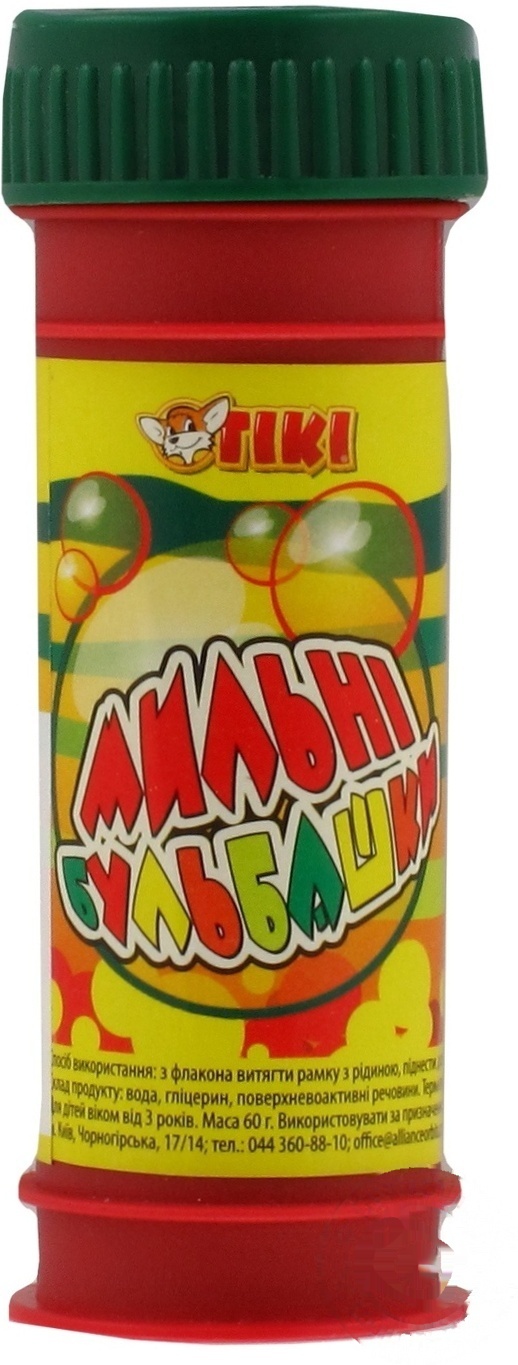 

Пузырьки Tiki мыльные 60г