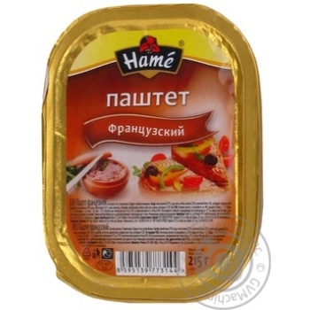 Паштет Hame Французский 215г купить, цены на МегаМаркет - фото 3
