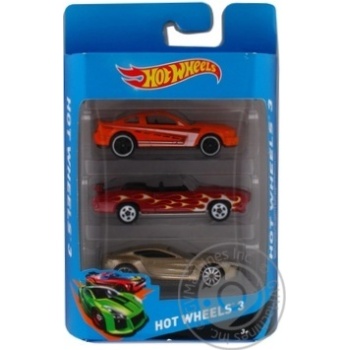 Набір іграшок Hot Wheels Машинки 3шт - купити, ціни на METRO - фото 1