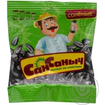 Seeds San sanych sunflower salt 50g - buy, prices for MegaMarket - photo 2