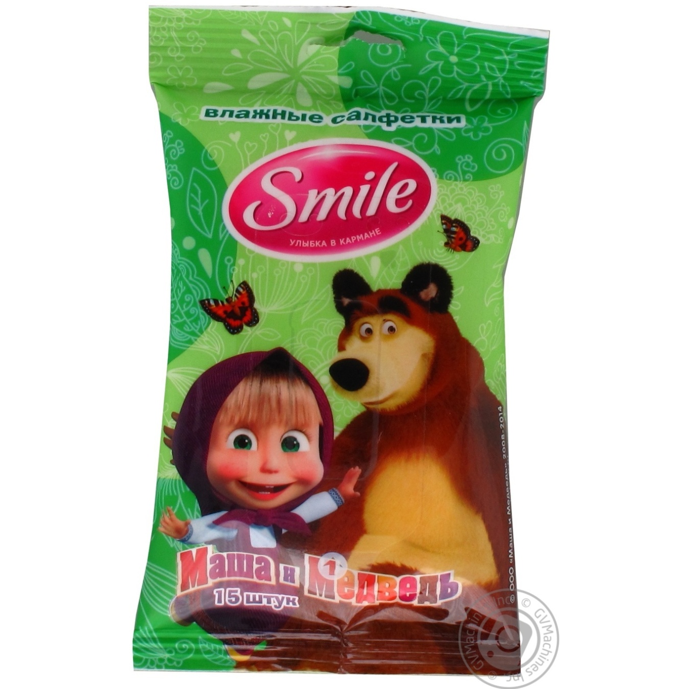 

Серветка волога Smile Ice Age мікс15шт. х52