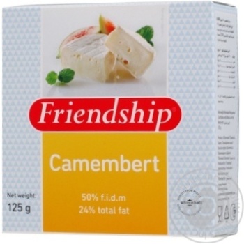 cheese camembert friendship 50% 125g - buy, prices for - photo 1