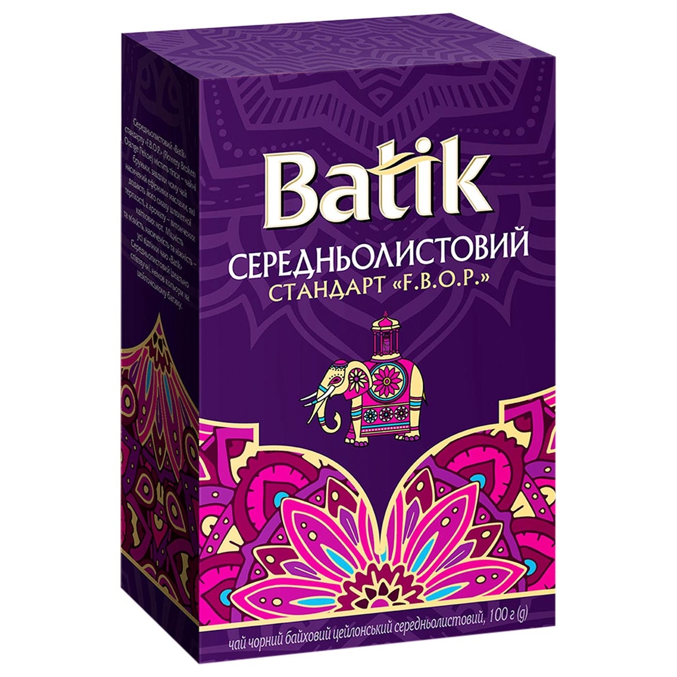 

Чай Batik Pure Ceylon FBOP черный среднелистовой 100г