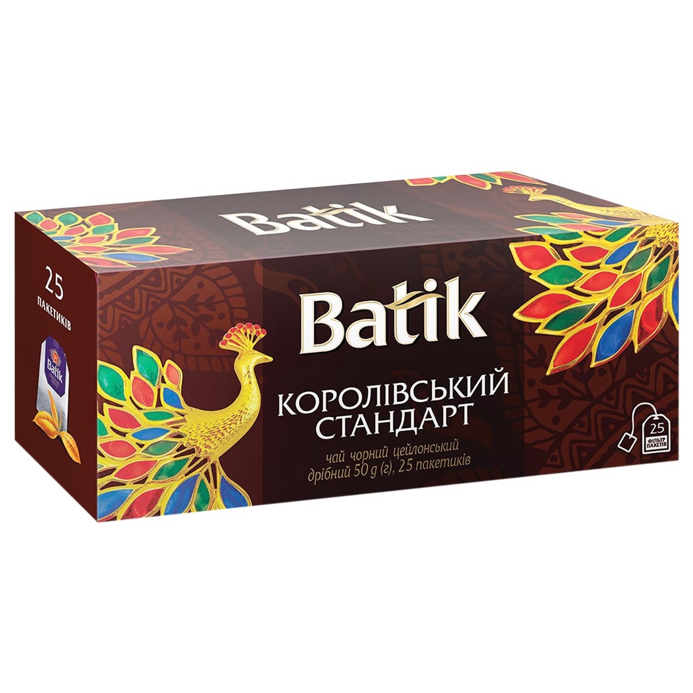 

Чай чорний Batik Королівський Стандарт 2г х 25шт