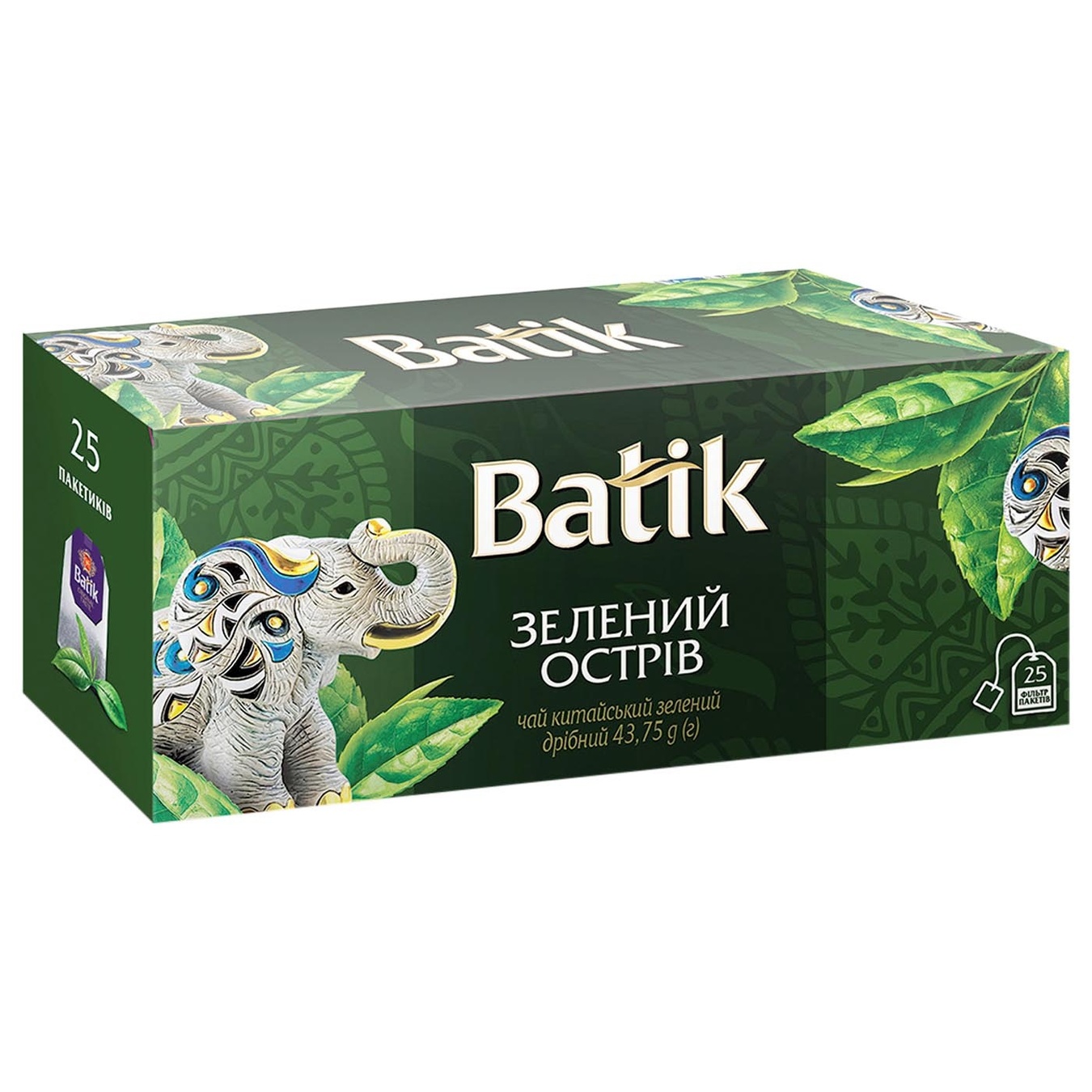 

Чай зеленый Batik Green Island 25шт 1.75г