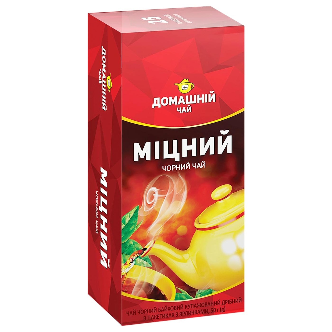 

Чай Домашний Крепкий черный 25шт 1,5г