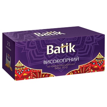 Чай Batik черный высокогорный 25шт x 2г
