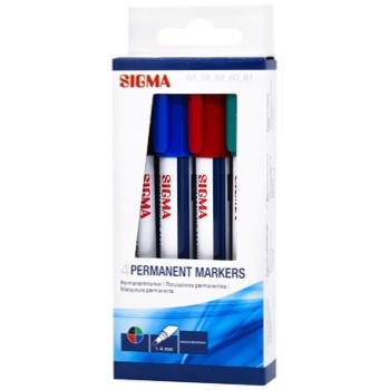 Sigma Marker Permanent 4pcs - buy, prices for Metro - photo 4
