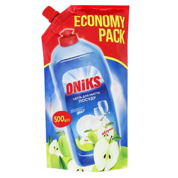 Oniks Green Apple Dishwashing Liquid 500ml - buy, prices for NOVUS - photo 1