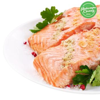 Baked Salmon Fillet with Smoked Salt