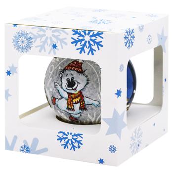 Шар ёлочный разноцветный стеклянный 1шт 85мм в ассортименте - купить, цены на - фото 6