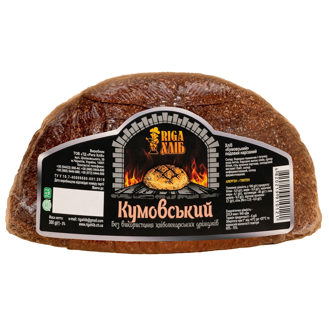 

Хлеб Riga Хлеб Кумовской 300г