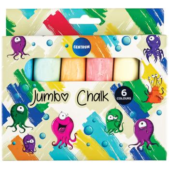 Мел Centrum Jumbo цветной круглый 6шт