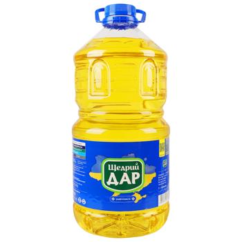 Олія соняшникова Щедрий Дар рафінована дезодорована виморожена 5л - купити, ціни на КОСМОС - фото 1
