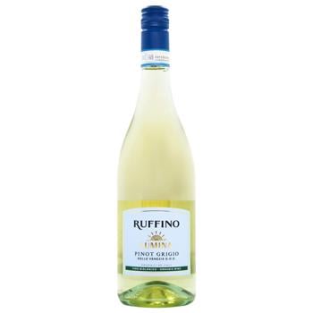 Вино Ruffino Pinot Grigio белое сухое 11,5% 0,75л - купить, цены на МегаМаркет - фото 1