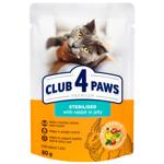 Корм влажный Club 4 Paws Premium с кроликом для стерилизованных кошек 80г
