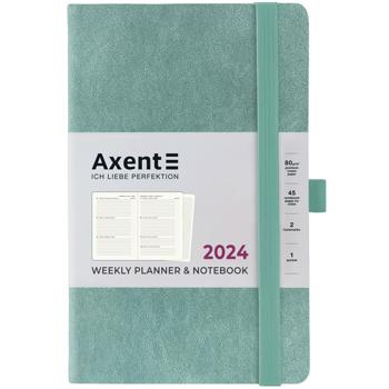 Axent 2024 Partner Soft Nuba А5 Gray-Azure Weekly Planner & Notebook - buy, prices for - photo 1