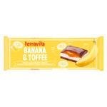 Terravita Milk Chocolate with Banana and Toffee 235g