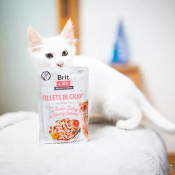 Brit Care Wet Food with Turkey and Salmon for Adult Cats 85g - buy, prices for MasterZoo - photo 4