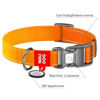 Нашийник для собак Collar Waudog Nylon Mono S - помаранчевий - купить, цены на MasterZoo - фото 4