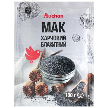 Auchan Blue Poppy Seeds 100g - buy, prices for Auchan - photo 1