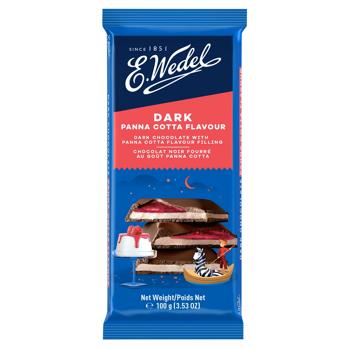 E.Wedel Dark Chocolate with Panna Cotta Flavour Filling 100g - buy, prices for NOVUS - photo 1