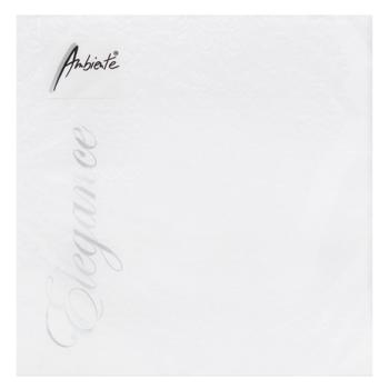 Ambiente Elegance White FSC Mix Napkins 33x33cm - buy, prices for WINETIME - photo 1