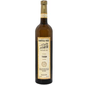 Kartauli Vazi Tvishi White Semi-Sweet Wine 11% 0.75l - buy, prices for AlcoHub - photo 1