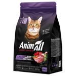 AnimAll Duck and Fresh Turkey Dry Food for Adult Cats 400g