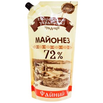 Майонез Национальные Украинские Традиции Файный 72% 500г